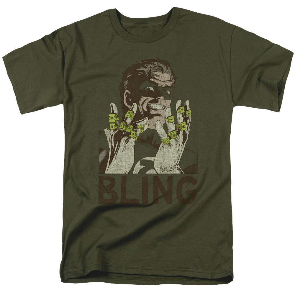 Green Lantern Bling Bling - Men's Regular Fit T-Shirt Men's Regular Fit T-Shirt Green Lantern   