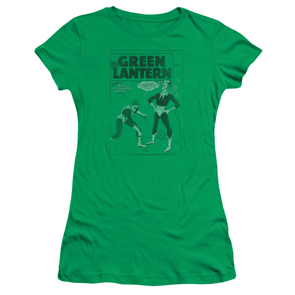 Green Lantern Perilous Traps - Juniors T-Shirt Juniors T-Shirt Green Lantern   