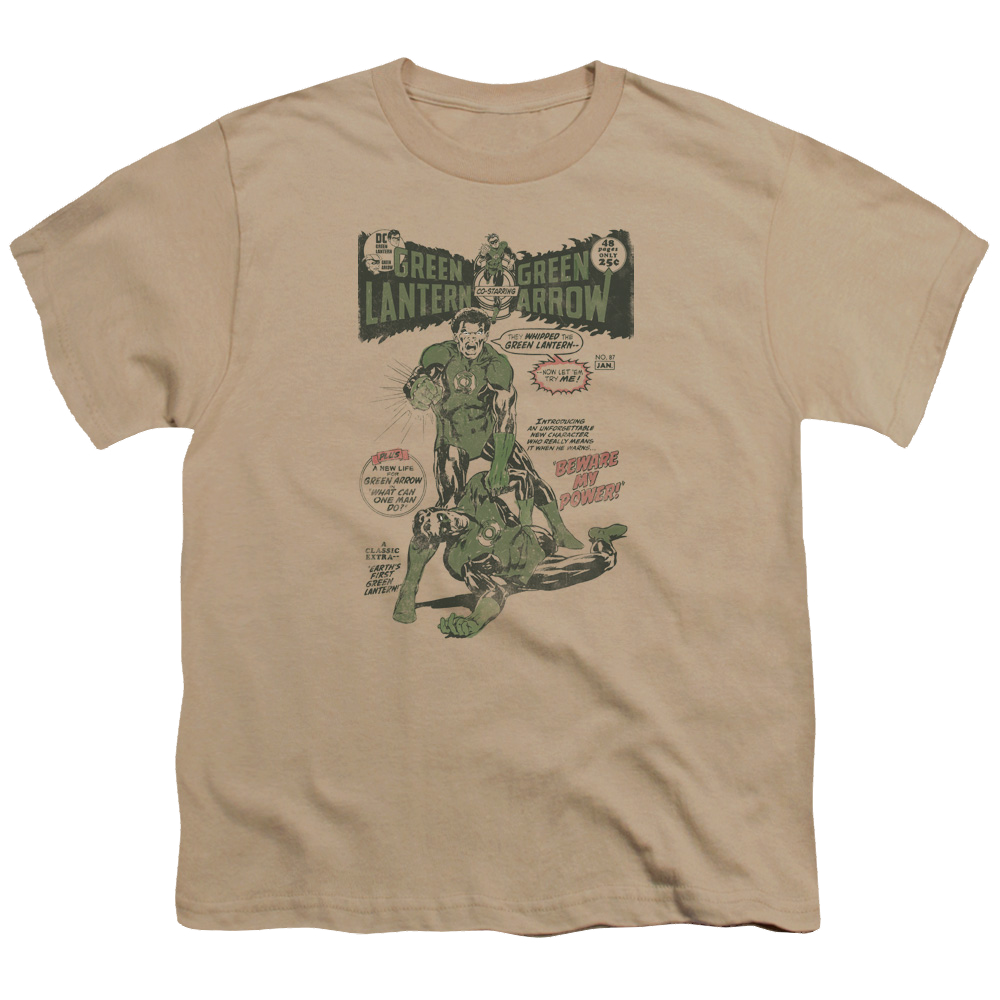 Green Lantern Beware My Power - Youth T-Shirt Youth T-Shirt (Ages 8-12) Green Lantern   
