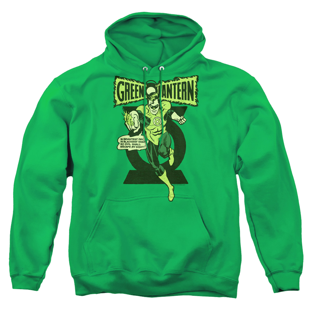 Green Lantern Retro Oath - Pullover Hoodie Pullover Hoodie Green Lantern   