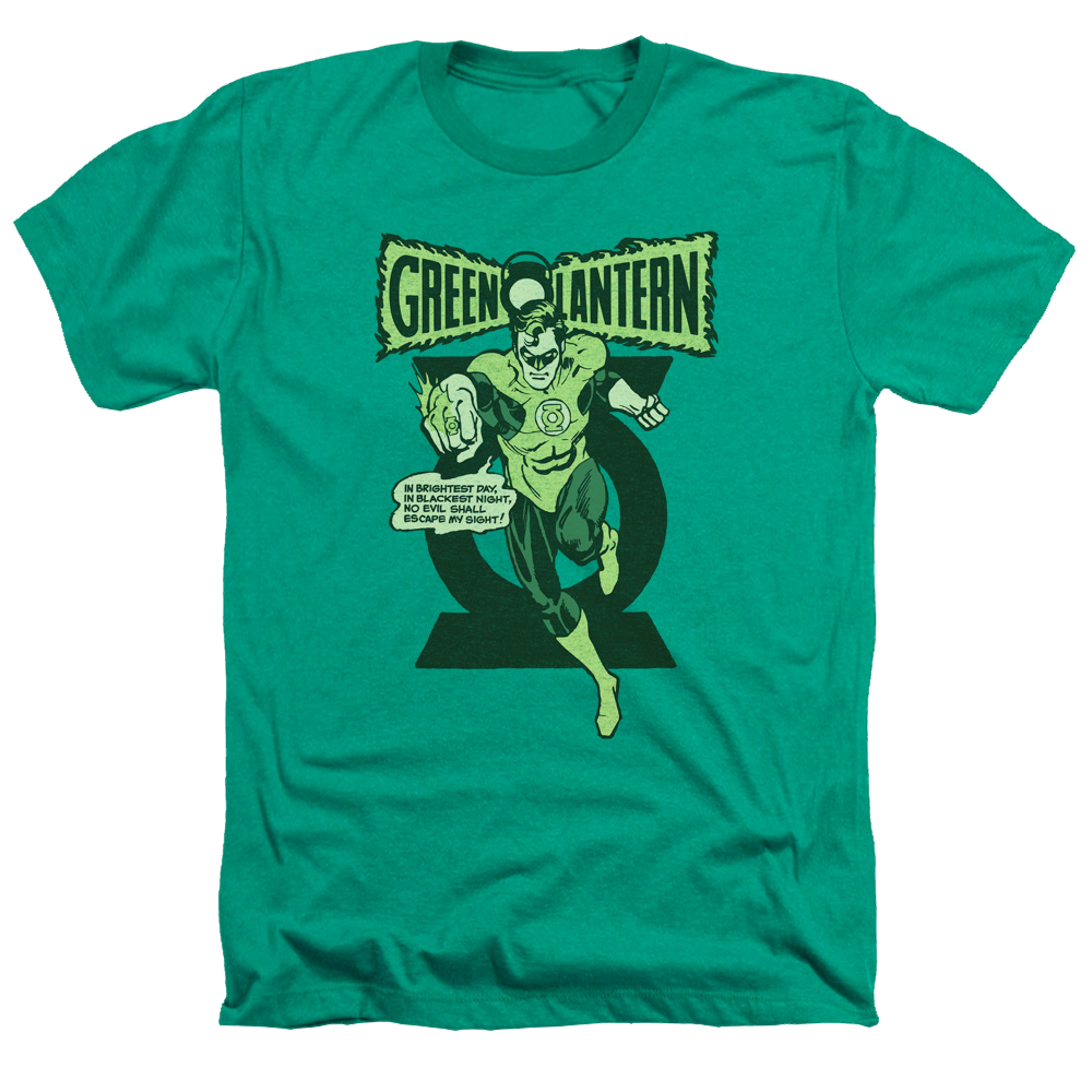 Green Lantern Retro Oath - Men's Heather T-Shirt Men's Heather T-Shirt Green Lantern   