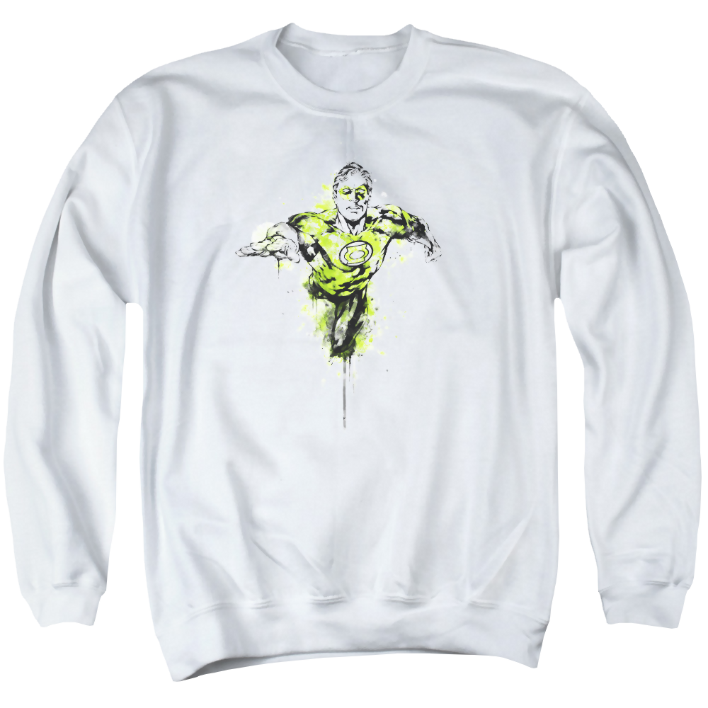 Green Lantern Inked - Men's Crewneck Sweatshirt Men's Crewneck Sweatshirt Green Lantern   