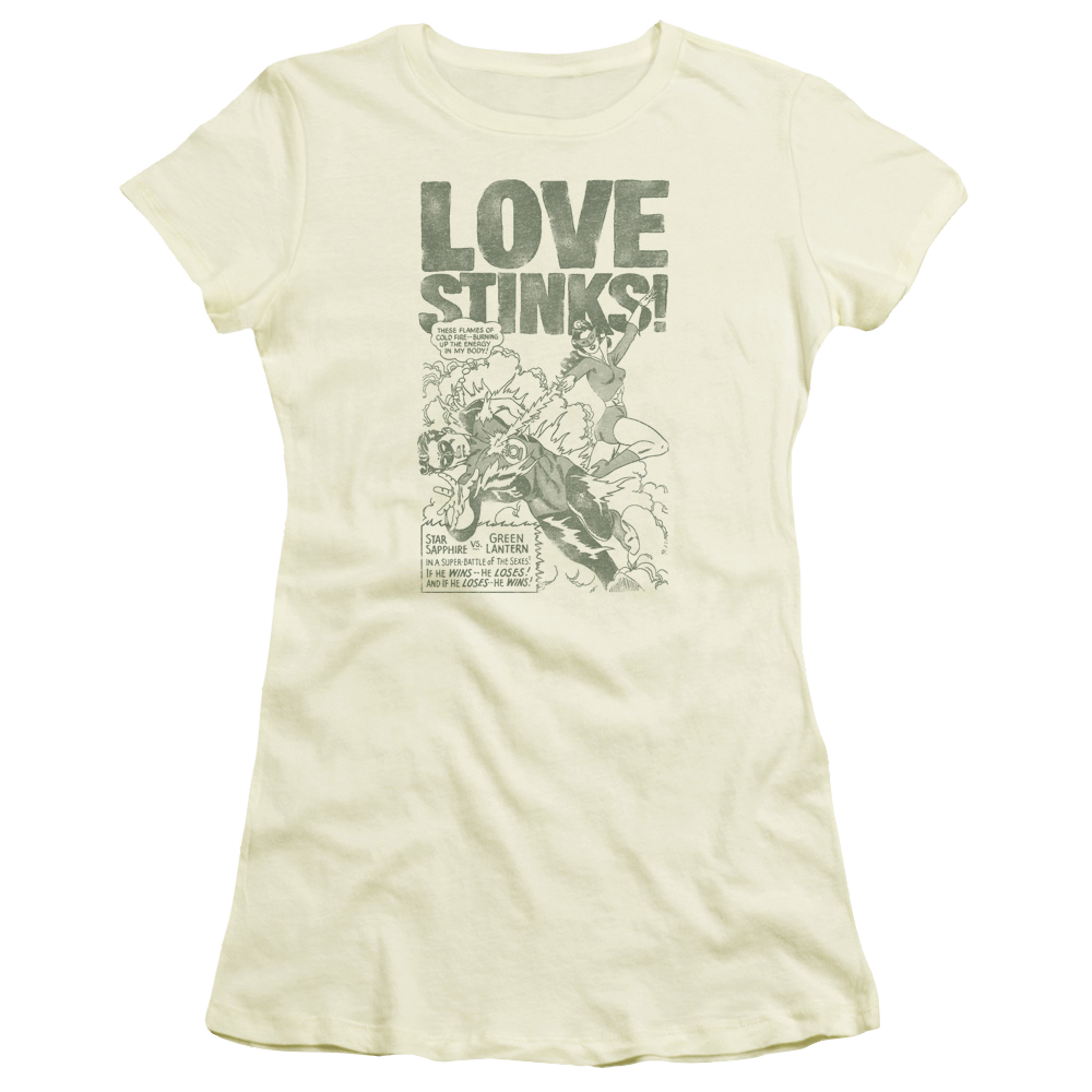 Green Lantern Love Stinks - Juniors T-Shirt Juniors T-Shirt Green Lantern   