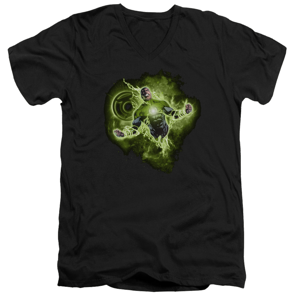 Green Lantern Lantern Nebula - Men's V-Neck T-Shirt Men's V-Neck T-Shirt Green Lantern   