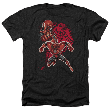 Charcoal men's heather t-shirt with Green Lantern Atrocitus graphic