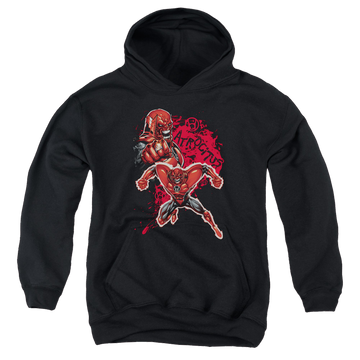 Black youth hoodie for ages 8 to 12 with Green Lantern Atrocitus graphic
