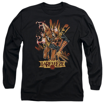 Black men's long sleeve t-shirt with Green Lantern Larfleeze graphic