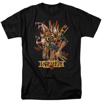 Black men's regular fit t-shirt with Green Lantern Larfleeze graphic