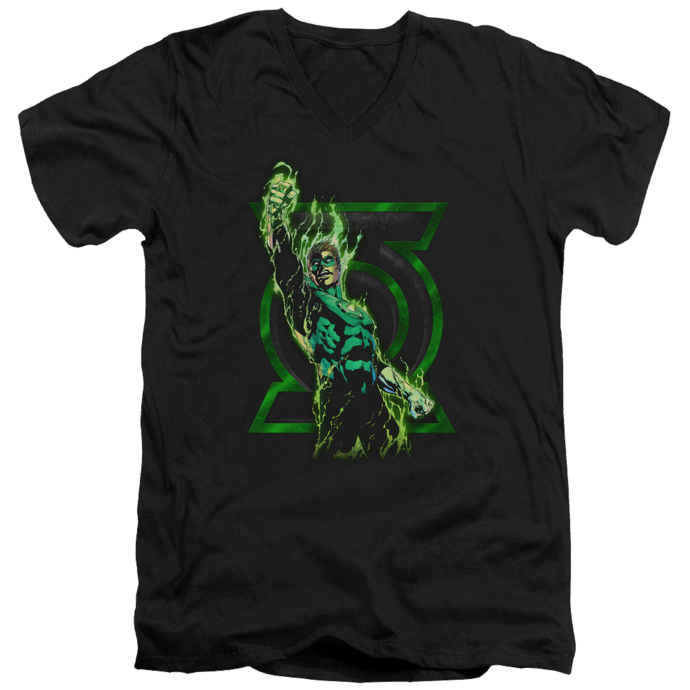 Green Lantern Fully Charged - Men's V-Neck T-Shirt Men's V-Neck T-Shirt Green Lantern   