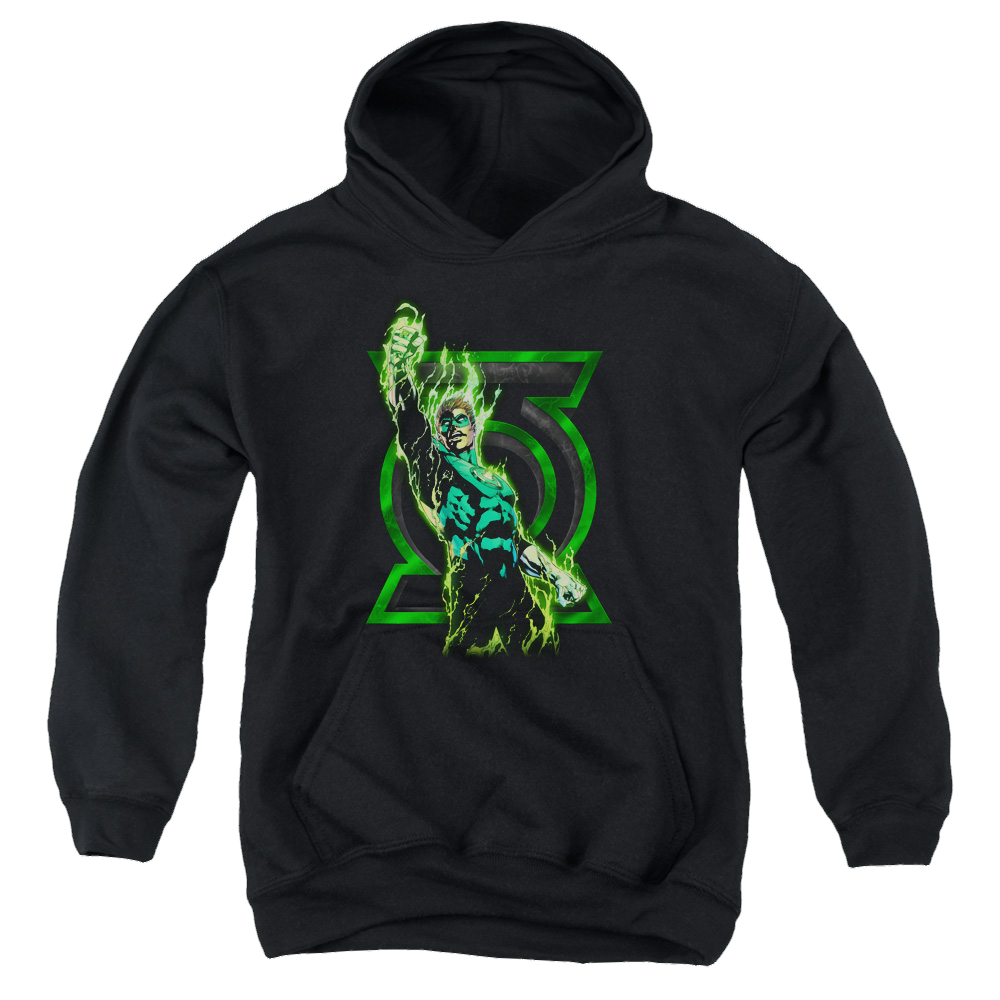 Green Lantern Fully Charged - Youth Hoodie Youth Hoodie (Ages 8-12) Green Lantern   