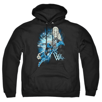Black pullover hoodie with Green Lantern Saint Walker graphic