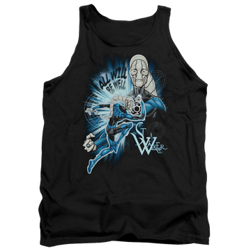 Black men's tank with Green Lantern Saint Walker graphic