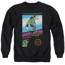 Green Lantern Box Art - Men's Crewneck Sweatshirt Men's Crewneck Sweatshirt Green Lantern   