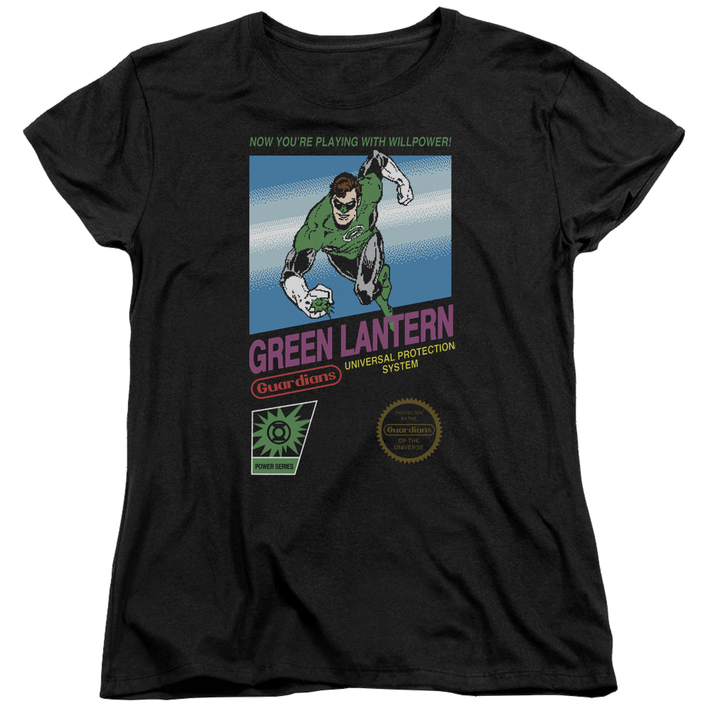 Green Lantern Box Art - Women's T-Shirt Women's T-Shirt Green Lantern   