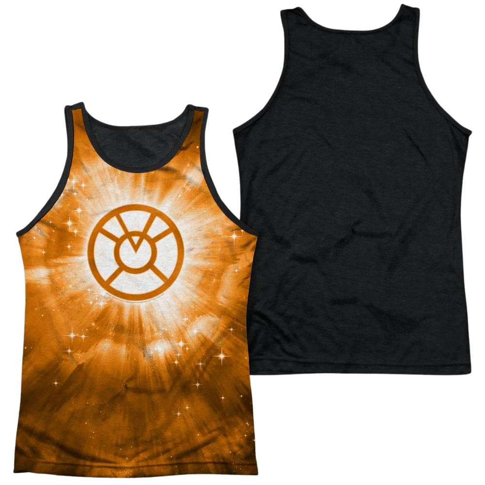 Green Lantern Orange Energy Men's Black Back Tank Men's Black Back Tank Green Lantern   