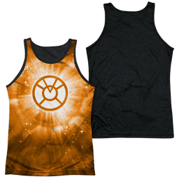 Green Lantern Orange Energy Men's Black Back Tank Men's Black Back Tank Green Lantern   