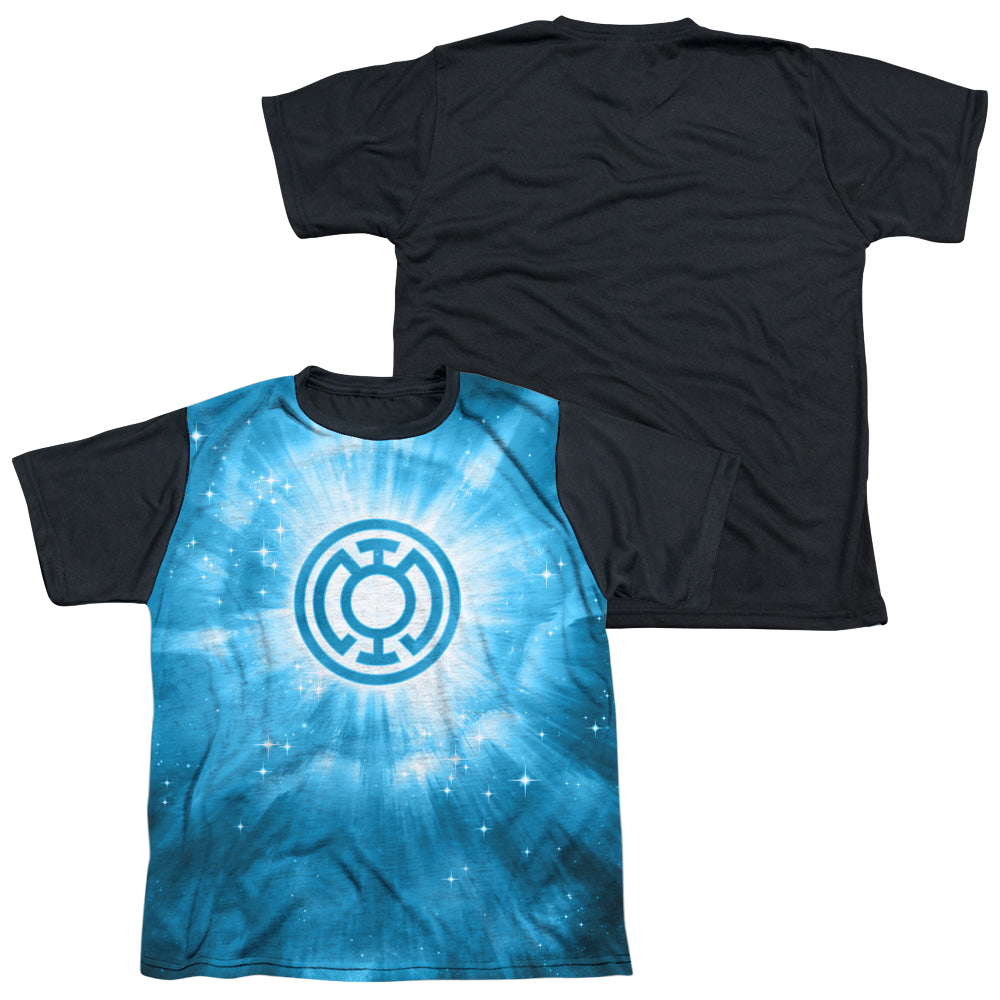 Green Lantern Blue Energy - Youth Black Back T-Shirt Youth Black Back T-Shirt (Ages 8-12) Green Lantern   