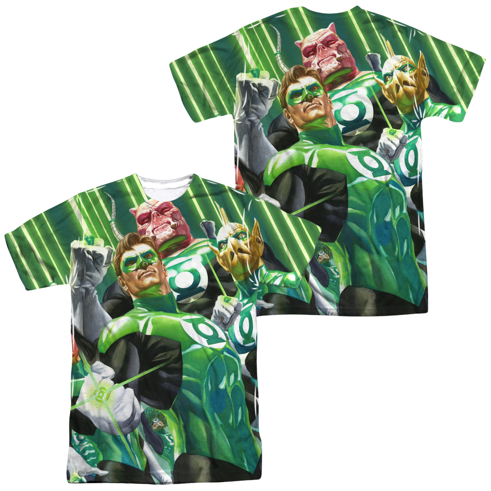Green Lantern High Beams Men's All Over Print T-Shirt Men's All-Over Print T-Shirt Green Lantern   