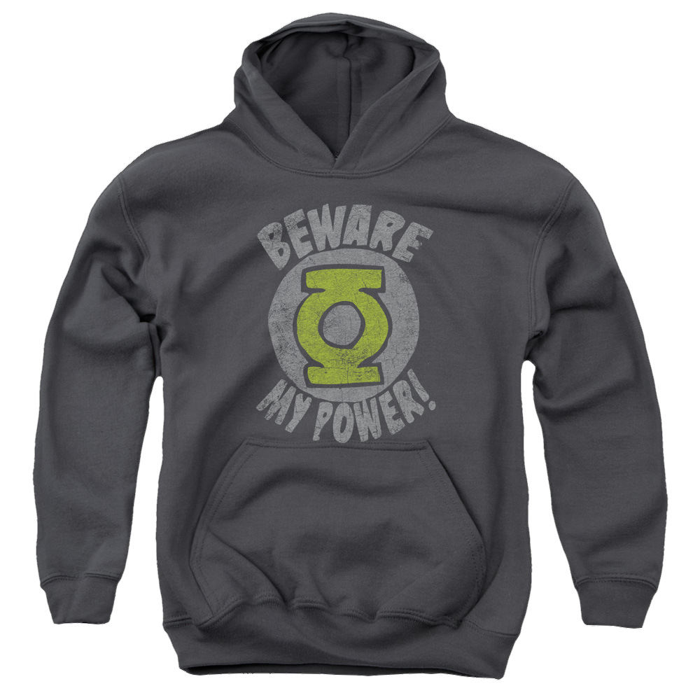 Green Lantern Beware - Youth Hoodie Youth Hoodie (Ages 8-12) Green Lantern   