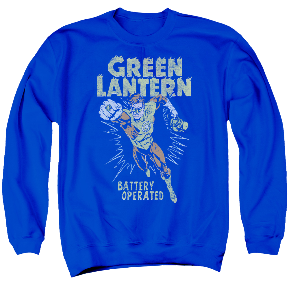 Green Lantern Fully Charged - Men's Crewneck Sweatshirt Men's Crewneck Sweatshirt Green Lantern   