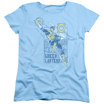 Light blue women's t-shirt with Green Lantern City Watch graphic