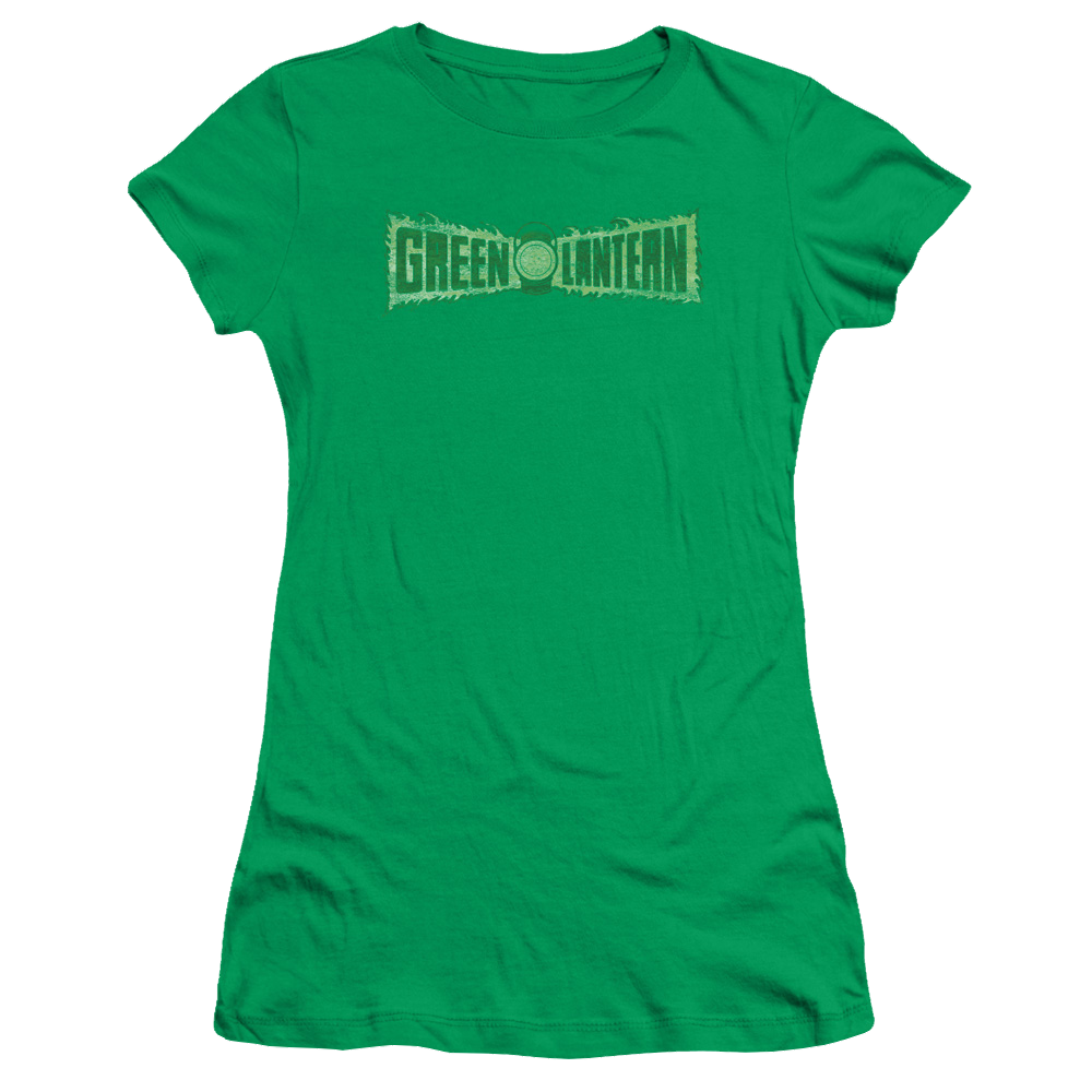 Green Lantern Flame Logo - Juniors T-Shirt Juniors T-Shirt Green Lantern   