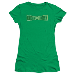 Green Lantern Flame Logo - Juniors T-Shirt Juniors T-Shirt Green Lantern   