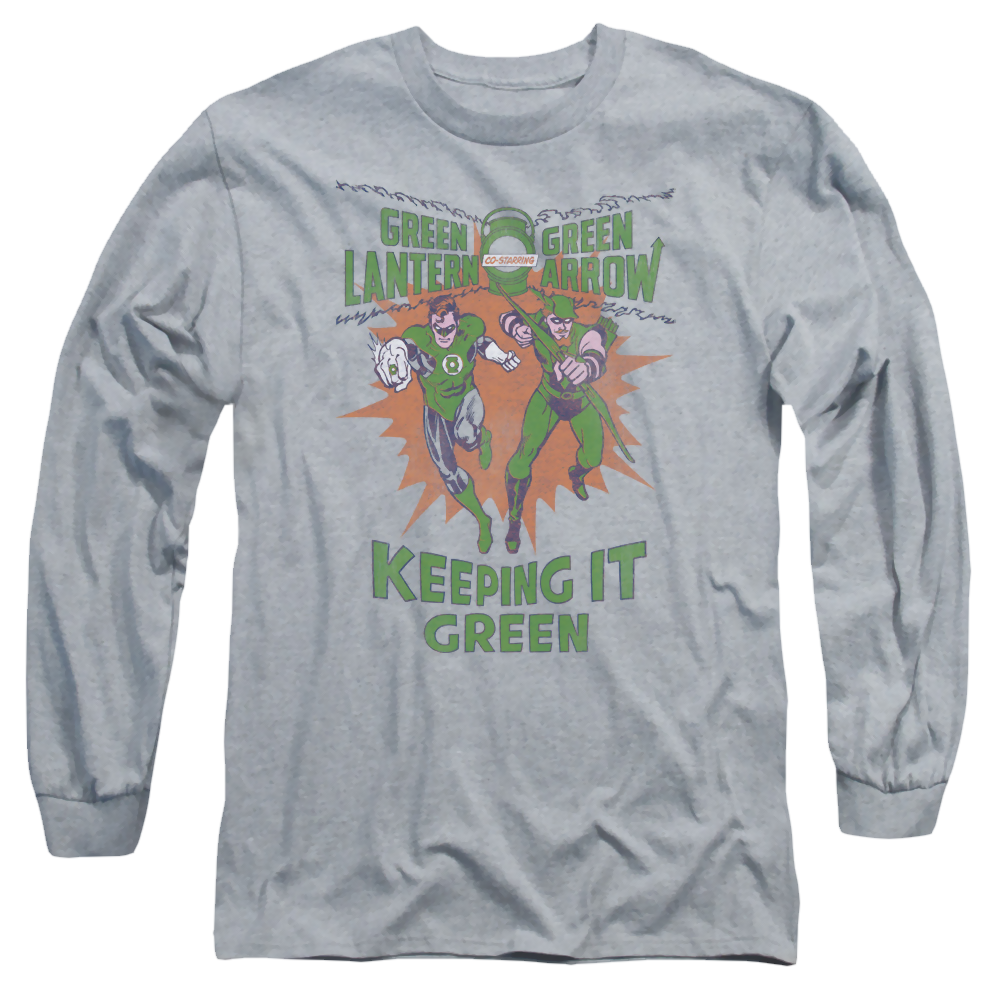 Green Lantern Keeping It Green - Men's Long Sleeve T-Shirt Men's Long Sleeve T-Shirt Green Lantern   