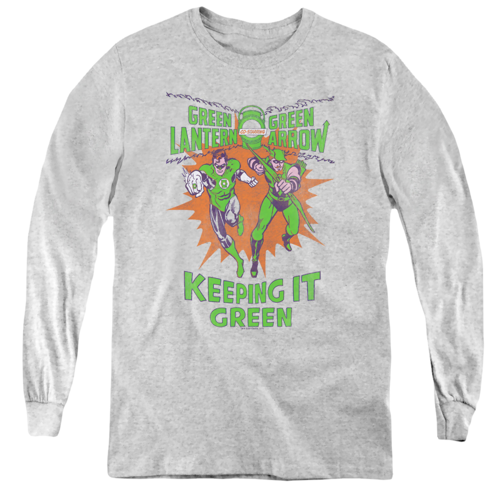 Green Lantern Keeping It Green - Youth Long Sleeve T-Shirt Youth Long Sleeve T-Shirt Green Lantern   