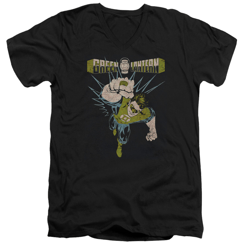 Green Lantern Powerful - Men's V-Neck T-Shirt Men's V-Neck T-Shirt Green Lantern   