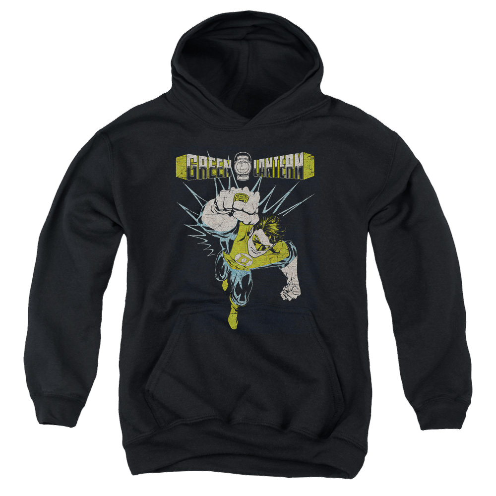 Green Lantern Powerful - Youth Hoodie Youth Hoodie (Ages 8-12) Green Lantern   