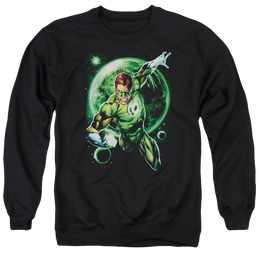 Green Lantern Galaxy Glow - Men's Crewneck Sweatshirt Men's Crewneck Sweatshirt Green Lantern   