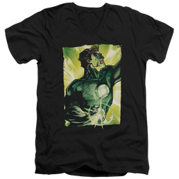 Green Lantern Up Up - Men's V-Neck T-Shirt Men's V-Neck T-Shirt Green Lantern   