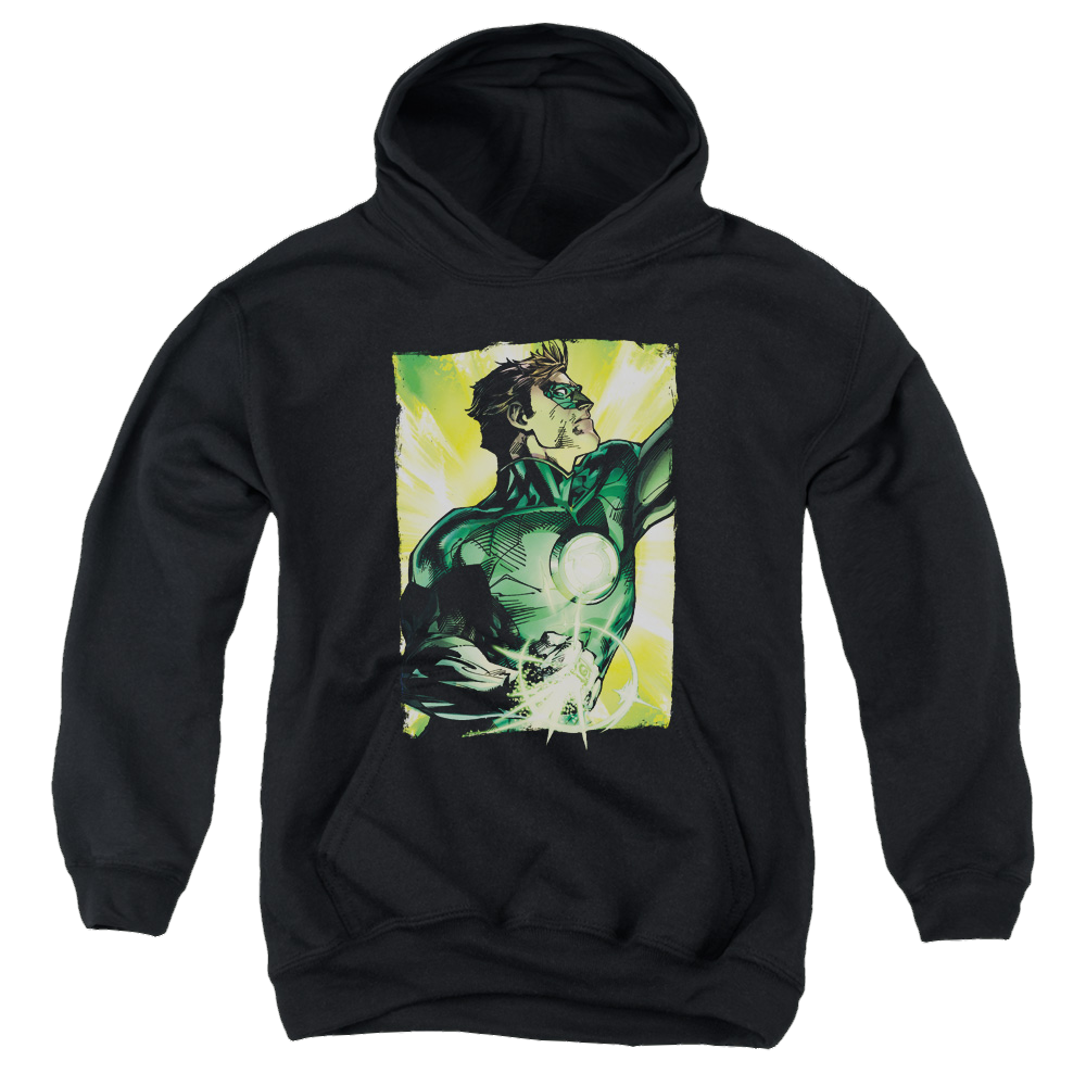 Green Lantern Up Up - Youth Hoodie Youth Hoodie (Ages 8-12) Green Lantern   
