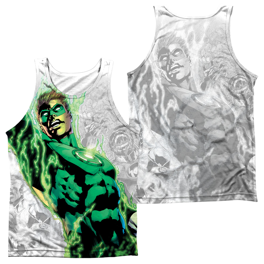 Green Lantern Light Em Up Men's All Over Print Tank Men's All Over Print Tank Green Lantern   