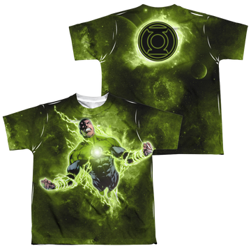 Green Lantern Inner Strength youth all-over print t-shirt for ages 8 to 12