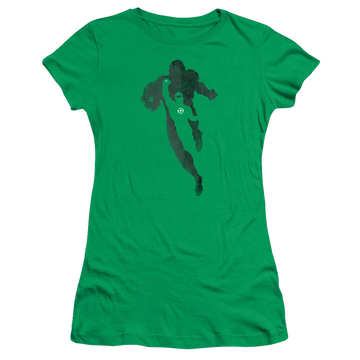 Kelly green juniors t-shirt with Green Lantern DC Comics Lantern Knockout graphic