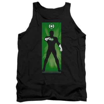 Black men's tank with DC Comics Green Lantern Block graphic