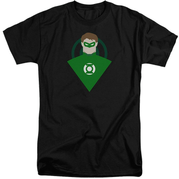Black men's tall fit t-shirt with Green Lantern DC Comics Simple Gl graphic