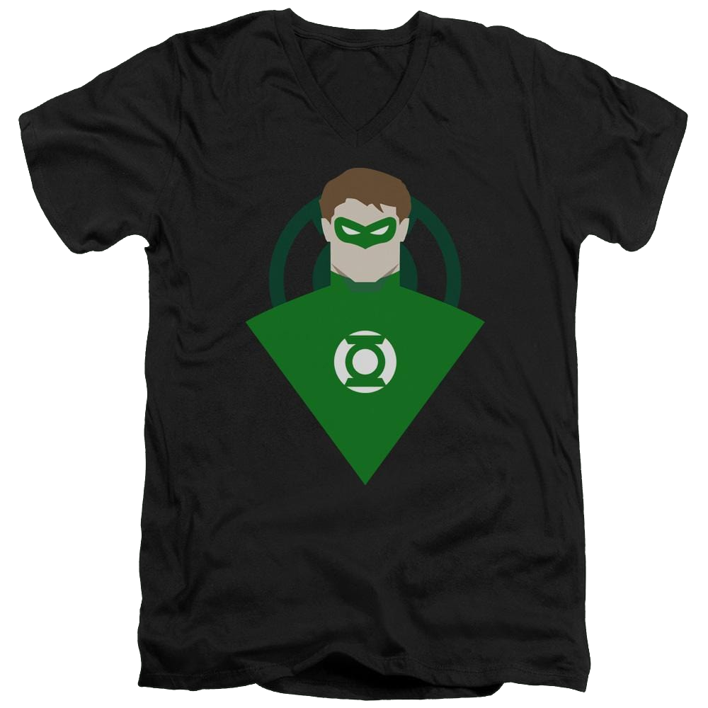 DC Comics Simple Gl - Men's V-Neck T-Shirt Men's V-Neck T-Shirt Green Lantern   