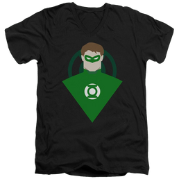 DC Comics Simple Gl - Men's V-Neck T-Shirt Men's V-Neck T-Shirt Green Lantern   