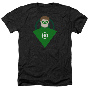 Charcoal men's heather t-shirt with Green Lantern DC Comics Simple Gl graphic