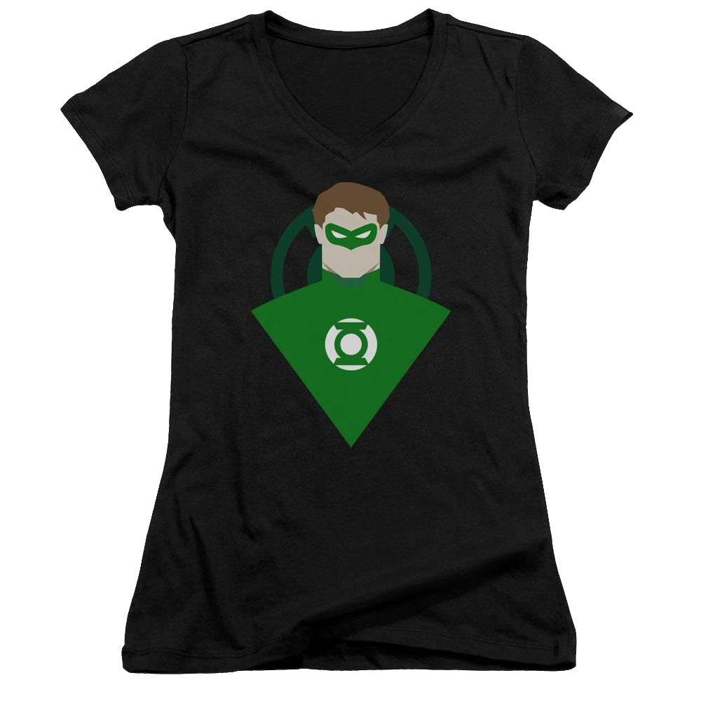 DC Comics Simple Gl - Juniors V-Neck T-Shirt Juniors V-Neck T-Shirt Green Lantern   