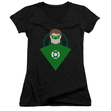 DC Comics Simple Gl - Juniors V-Neck T-Shirt Juniors V-Neck T-Shirt Green Lantern   
