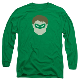 DC Comics Gl Head - Men's Long Sleeve T-Shirt Men's Long Sleeve T-Shirt Green Lantern   