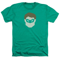 DC Comics Gl Head - Men's Heather T-Shirt Men's Heather T-Shirt Green Lantern   