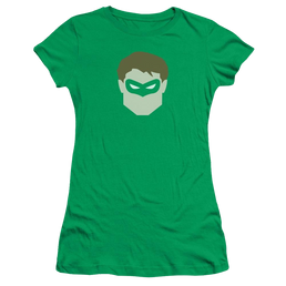 DC Comics Gl Head - Juniors T-Shirt Juniors T-Shirt Green Lantern   