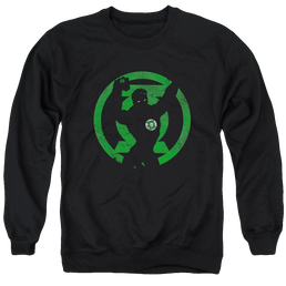 DC Comics Gl Symbol Knockout - Men's Crewneck Sweatshirt Men's Crewneck Sweatshirt Green Lantern   