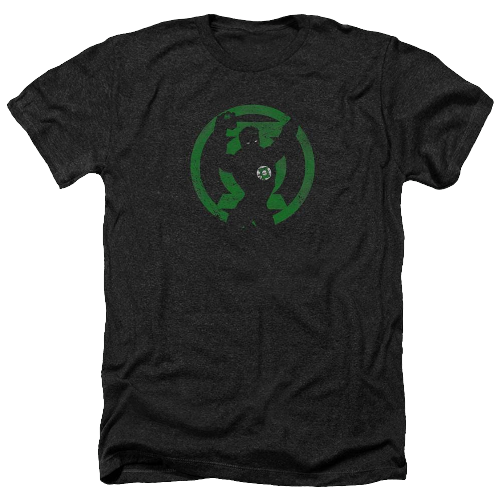 DC Comics Gl Symbol Knockout - Men's Heather T-Shirt Men's Heather T-Shirt Green Lantern   