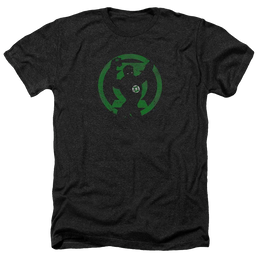 DC Comics Gl Symbol Knockout - Men's Heather T-Shirt Men's Heather T-Shirt Green Lantern   
